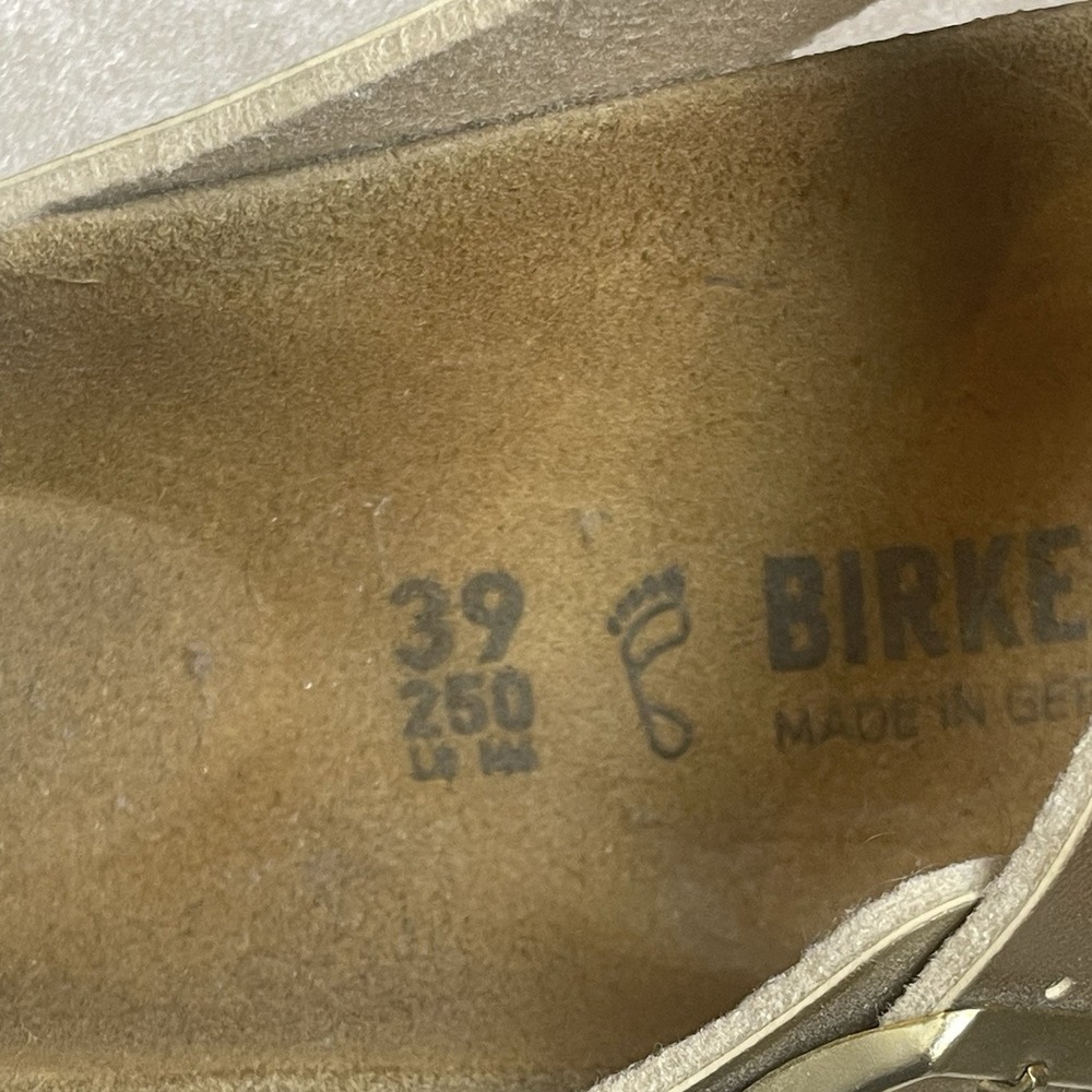 Birkenstock Gizeh Metallic Gold Thong Sandals Womens EU 39 / US 8 Flip Flop - Picture 11 of 11